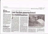 LYC Corot - article le Parisien 