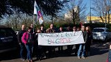 Rassemblement devant la DSDEN 