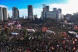 Place d'Italie, au départ de la manifestation parisienne 