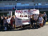 Rassemblement devant la DSDEN 