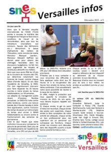 SNES Versailles Infos N°2 - Décembre 2025 - CPE